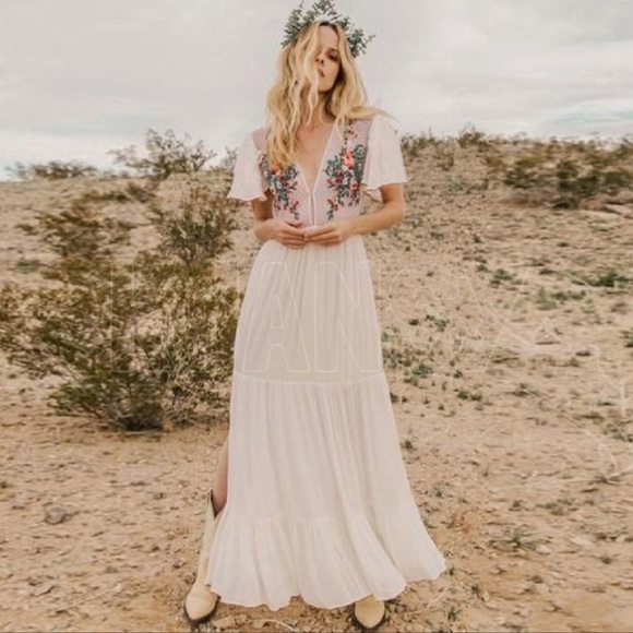 KJANSY Other - Positano Bohemian Embroidered Swim Cover Up